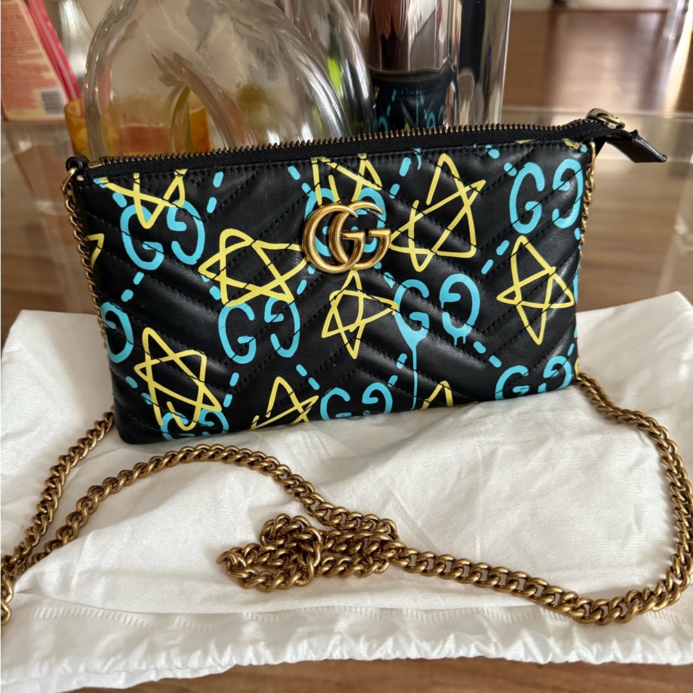 Gucci Black and Yellow Patterned Women's Bag - Picture 2 of 12